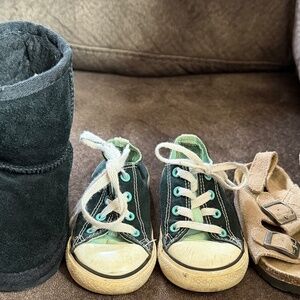 3 pair toddler girl shoes size 8